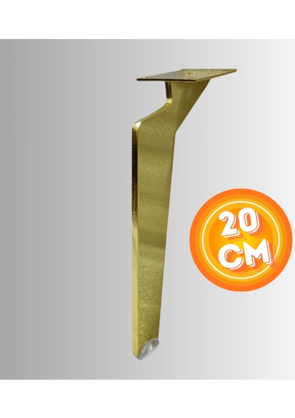 20 cm Metal Tabanca Ayak Koltuk Ayağı Mobilya Ayağı Ünite Ayağı Konsol Ayağı Puf Berjer Ayağı