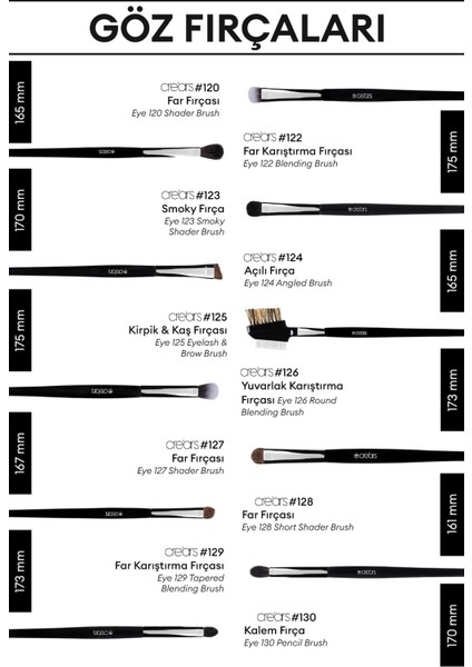 Kalem Fırça Cre'Ars Pencil Brush #130