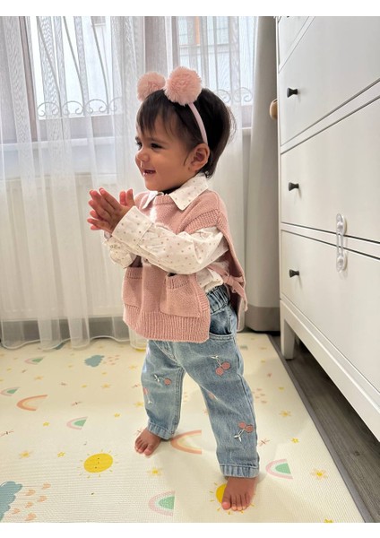 Miss Elitte Kız Bebek/çocuk Triko Gömlekli Takım