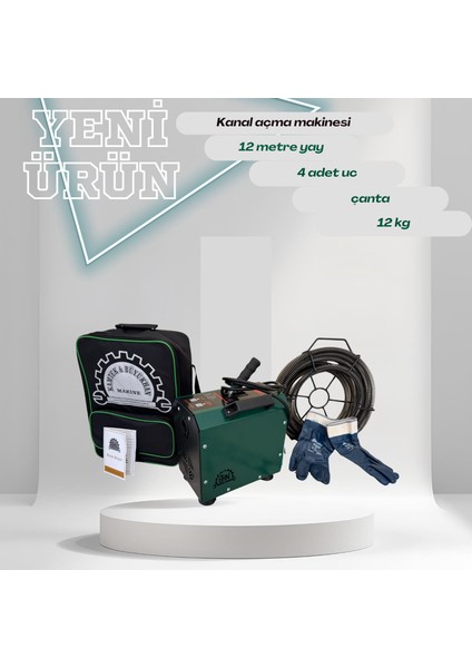 Mini Pro Max B-600 Tıkanık Gider Açma Makinesi