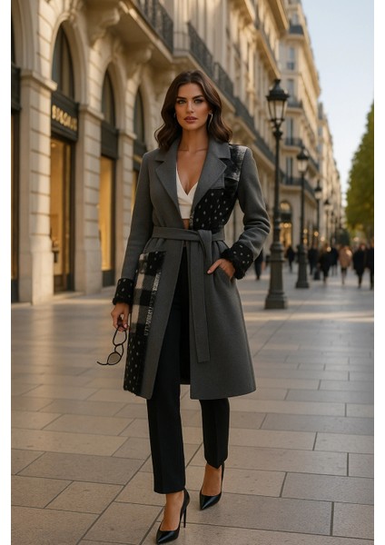 Emma Trençkot Örme Tasarım Kaban