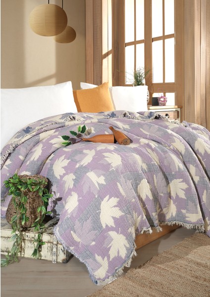 Çift Taraflı, Jakar Desenli, 5 Katlı, Dolgulu Müslin Battaniye, Yorgan, 220 x 240 cm modelleri