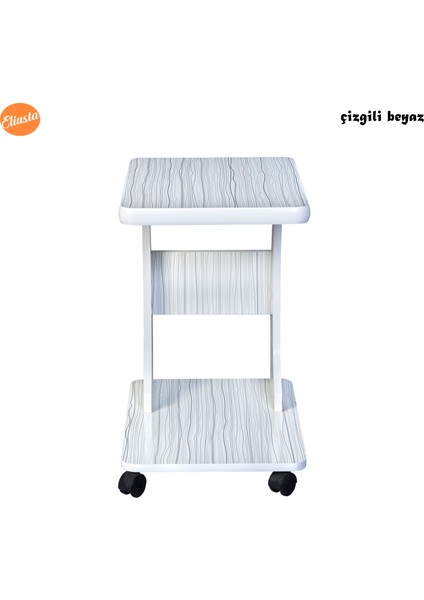 Modilayntekerlekli Mdf Cyan Sehpa