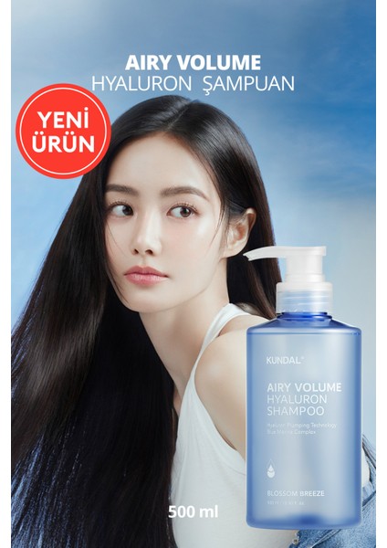 Arındıran, Nemlendiren, Hacim Veren Şampuan KUNDAL Airy Volume Hyaluron Shampoo 500ml Blossom Breeze modelleri
