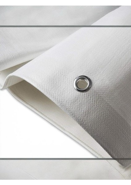 4x6 Metre Lamineli Branda Çadır Gölgelik Su Toz Geçirmez Beyaz