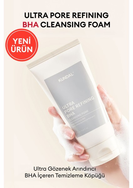 Gözenek Arındırıcı Bha Içeren Temizleme Köpüğü Kundal Ultra Pore Refining Bha Cleansing Foam 155ML