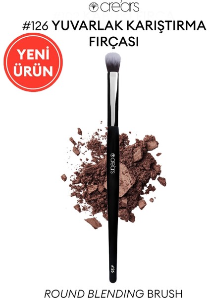 Yuvarlak Karıştırma Fırçası Cre'Ars Round Blending Brush #126
