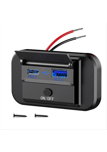 Çift Hızlı Şarj USB Qc3.0 ve Pd3.0 Karavan USB Çıkışı 12V USB Şarj Cihazı Araç USB Bağlantı Noktası 12 Volt USB Çıkış Soketi Aksesuarları (Yurt Dışından)