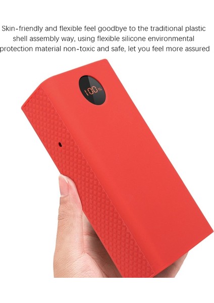 Romoss Zeus PEA40 40000MAH Power Bank Için Kaymaz/düşmez Yumuşak Kapaklı Taşınabilir Koruyucu Kılıf (Kırmızı) (Yurt Dışından) modelleri