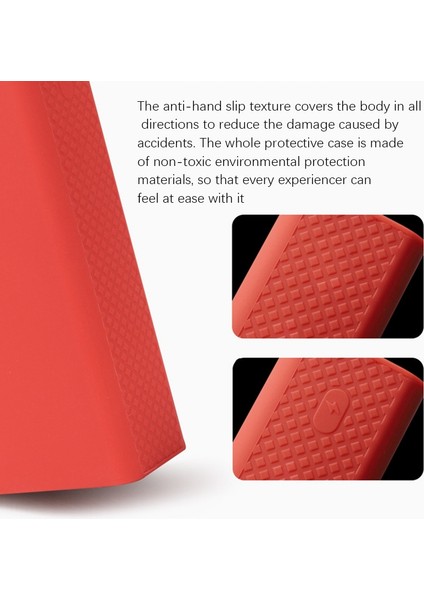 Romoss Zeus PEA40 40000MAH Power Bank Için Kaymaz/düşmez Yumuşak Kapaklı Taşınabilir Koruyucu Kılıf (Kırmızı) (Yurt Dışından) indirimleri