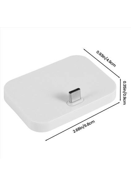 Cep Telefonu Masaüstü Tip-C Şarj Cihazı Standı Tutucu Cep Telefonu Usb-C Şarj Istasyonu Gümüş (Yurt Dışından) indirimleri