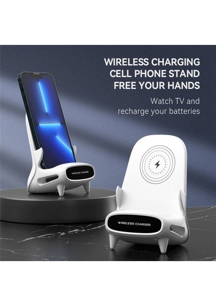 Mini Sandalye Kablosuz Şarj Cihazı Telefon Standı Cep Telefonu Braketi Yaratıcı Yatay 15W Kablosuz Hızlı Şarj Cihazı (Yurt Dışından) modelleri