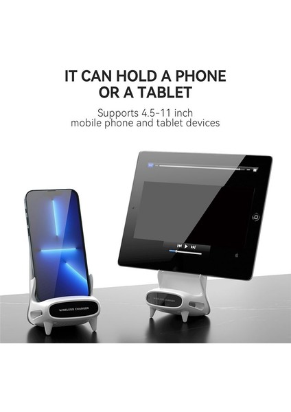 Mini Sandalye Kablosuz Şarj Cihazı Telefon Standı Cep Telefonu Braketi Yaratıcı Yatay 15W Kablosuz Hızlı Şarj Cihazı (Yurt Dışından) indirimleri