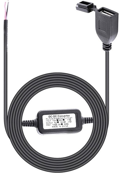 Su Geçirmez USB Portlu Araç Dvr Özel Güç Kutusu Motosiklet Akıllı Telefon Gps Kablolu Araç Şarj Kiti 12V - 24V Ila 5V (Yurt Dışından)