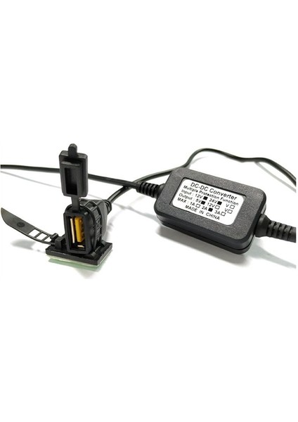 Su Geçirmez USB Portlu Araç Dvr Özel Güç Kutusu Motosiklet Akıllı Telefon Gps Kablolu Araç Şarj Kiti 12V - 24V Ila 5V (Yurt Dışından) fiyatları