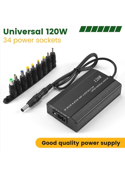 Evrensel 120W 34 Uçlu Araba Ev Şarj Cihazı Güç Kaynağı Adaptörü Dizüstü Bilgisayarlar Için Ab Fişi (Yurt Dışından) fırsatları