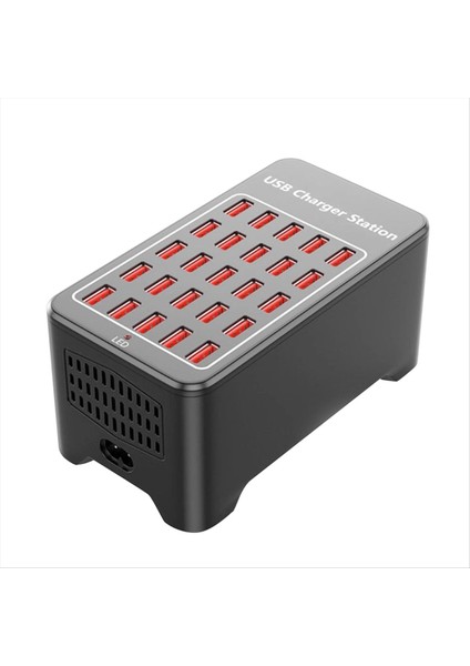 USB Şarj Cihazı 25 Portlu Hub 150W Evrensel Duvar Masaüstü Hızlı Şarj Istasyonu Yuvası Cep Telefonu Güç Adaptörü Ab Fişi (Yurt Dışından)