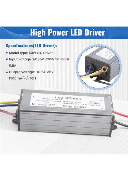 50W LED Sürücü Su Geçirmez IP67 Güç Kaynağı Yüksek Güç Adaptörü + 50W LED Çip Ampul Enerji Tasarrufu Dıy Gün Işığı Için (Yurt Dışından) indirimleri