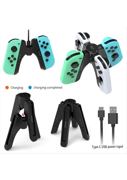 Nintendo Switch/switch OLED Kontrol Cihazı Şarj Cihazı Joycon Saplı Şarj Istasyonu Için 4'ü 1 Arada Oyun Kontrol Cihazı Şarj Cihazı Tutacağı (Yurt Dışından) fırsatları