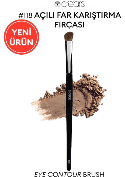Açılı Far Karıştırma Fırçası Cre'Ars Eye Contour Brush #118
