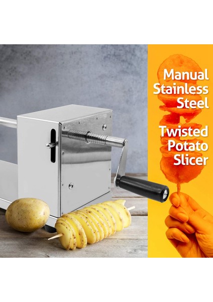 Patates Kesici Makinesi Spiral Kesme Makinesi Cips Makinesi Mutfak Aksesuarları Pişirme Araçları Kıyıcı Patates Dilimleme (Yurt Dışından) modelleri