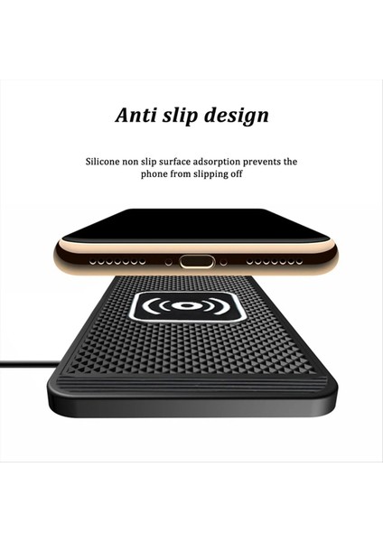 Araç Kablosuz Şarj Cihazı Silikon Ped Tutucu 15W Samsung S20 S10 iPhone 13 11 Pro Xs Max A Için Uygundur (Yurt Dışından) fırsatları