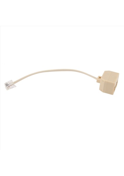 Telefon RJ11 Erkek Hattından Çift RJ11 Dişi Jak Filtre Ayırıcı Adaptörü (Yurt Dışından)