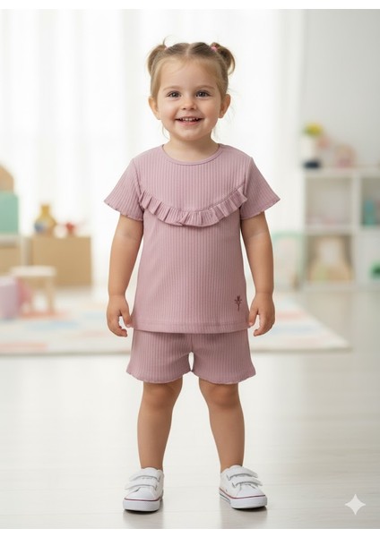 Kaşkorse Fırfırlı Kız Takım