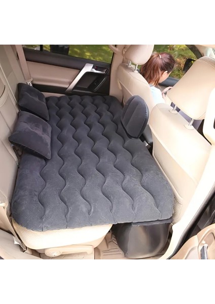 Araç Içi Şişme Yatak Çakmaklık Pompalı 130X80X40 cm Siyah