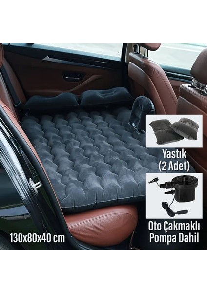 Araç Içi Şişme Yatak Çakmaklık Pompalı 130X80X40 cm Siyah fiyatları