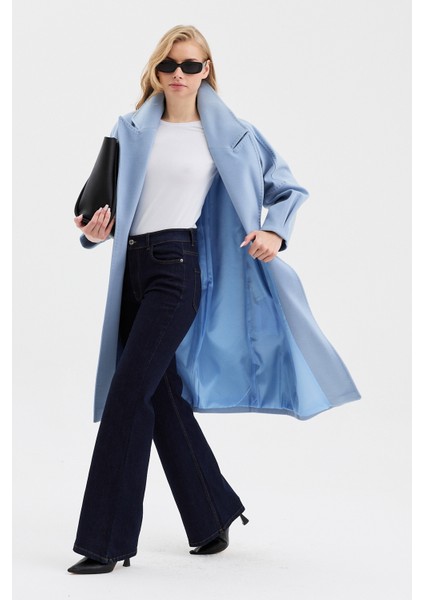 Kadın Oversize Çift Cepli Kısa Kaşe Kaban fırsatları