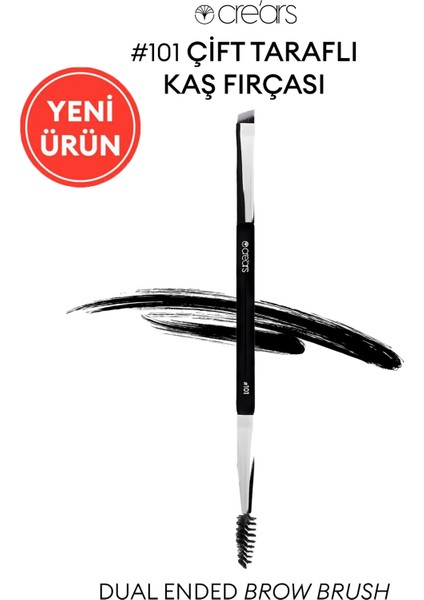 Çift Taraflı Kaş Fırçası Cre'Ars Dual Ended Brow Brush #101