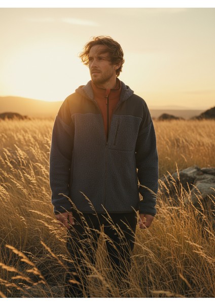 Unisex Termal Polar Ceket 20001 - Mavi