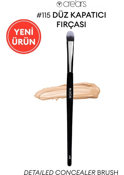 Düz Kapatıcı Fırçası Cre'Ars Detailed Concealer Brush #115