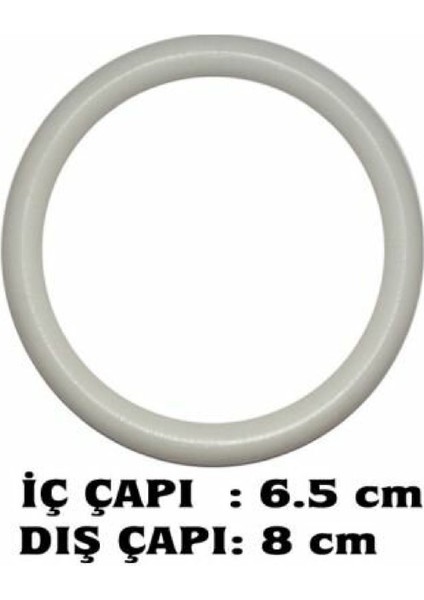 Plastik Başlama Halkası No:6 (8cm) (10 Adet)