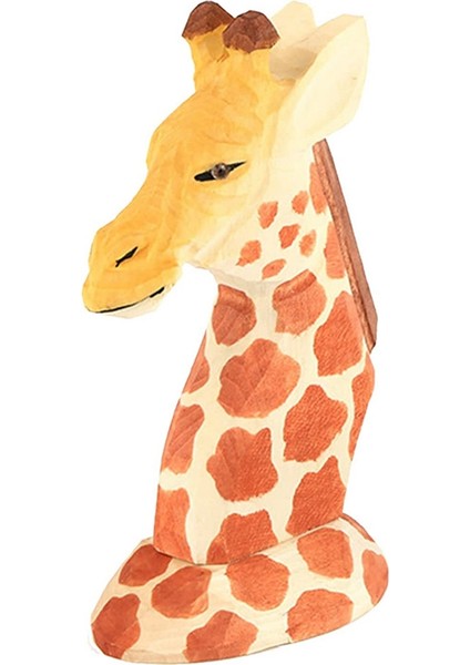 Santkuee Hayvan Gözlük Çerçevesi Hayvan Şekilli El Oyması Ahşap Gözlük Çerçevesi Gözlük Çerçevesi Zürafa (Yurt Dışından)