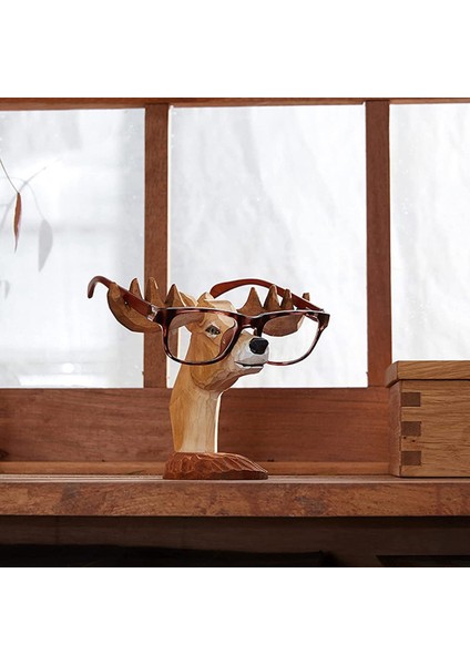 Santkuee Hayvan Gözlük Çerçevesi Hayvan Şekilli El Oyması Ahşap Gözlük Çerçevesi Gözlük Çerçevesi Zürafa (Yurt Dışından) fırsatları