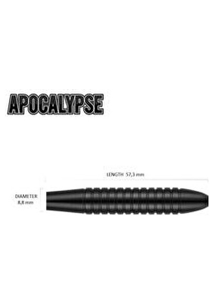 Apocalypse Çelik Uçlu Dart Oku 24 gr Ahşap Malzeme ile Siyah Renkli Tasarım modelleri