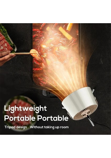 Taşınabilir Egzoz Fanı Küçük Mutfak Davlumbazı Barbekü USB Besleme Masaüstü Davlumbazlar Mini Emişli Ocak Davlumbazı (Yurt Dışından) modelleri