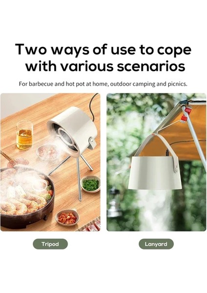 Taşınabilir Egzoz Fanı Küçük Mutfak Davlumbazı Barbekü USB Besleme Masaüstü Davlumbazlar Mini Emişli Ocak Davlumbazı (Yurt Dışından) fırsatları