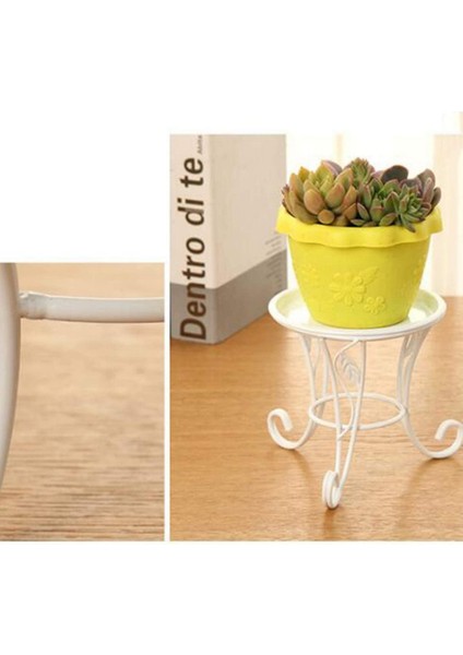 Santkuee Çiçek Metal Çiçek Standı, Avrupa Tarzı Balkon Zemin Bahçe Saksı Ekici Tutucu Dekor Bitki Rafı 1 (Yurt Dışından) fırsatları