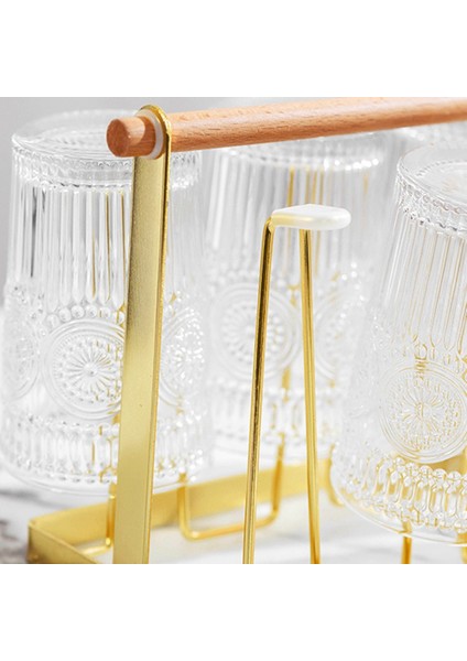 Santkuee Mutfak Eşyaları Ferforje Bardak Tutucu Ev Drenaj Fincan Rafı Gül Altın (Yurt Dışından) fiyatları