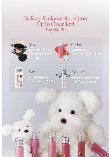 Hafif ve Köpüksü Dokusuyla Pürüzsüz Görünüm Sunan Tint CLIO Hug Blur Tint (007 Soulful Fig)