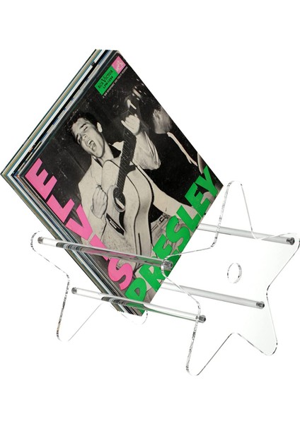 Santkuee Şeffaf Vinil Kayıt Depolama Tutucu - Albümler Için Kayıt Ekran Standı 12 Inç Akrilik Masaüstü Vinil Raf Tutar (Yurt Dışından) modelleri