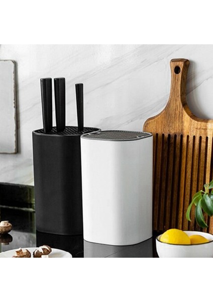 Santkuee Büyük Kapasiteli Mutfak Makas Bıçak Rafı Mutfak Makas Bıçak Tutucu Bıçak Rafı Mutfak Eşyası Rafı Beyaz Kare (Yurt Dışından) fırsatları