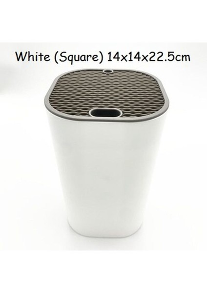 Santkuee Büyük Kapasiteli Mutfak Makas Bıçak Rafı Mutfak Makas Bıçak Tutucu Bıçak Rafı Mutfak Eşyası Rafı Beyaz Kare (Yurt Dışından) indirimleri