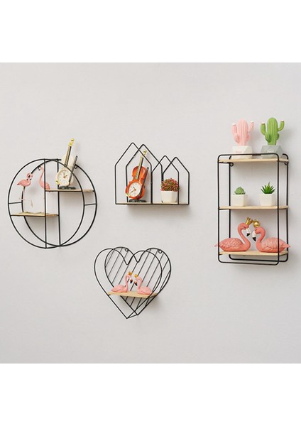 Santkuee Duvara Monte Raf Ahşap Asılı Depolama Rafları 3 Katmanlı Katı Metal Yüzer Raflar Oturma Odası Yatak Odası Ofis A Için (Yurt Dışından) fiyatları