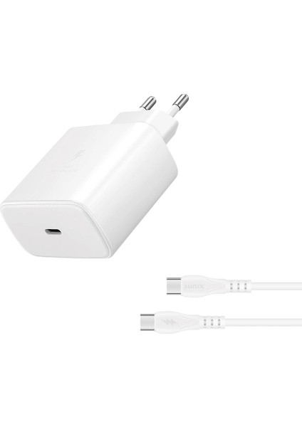 Type To Type-C 45W Şarj Aleti Seti Hızlı Şarj Seti