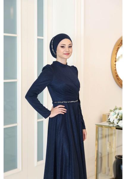 Simli Şifon Abiye Işıl modelleri