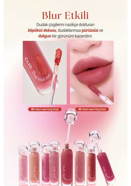 Hafif ve Köpüksü Dokusuyla Pürüzsüz Görünüm Sunan Tint CLIO Hug Blur Tint (006 Best Buddy Peach)